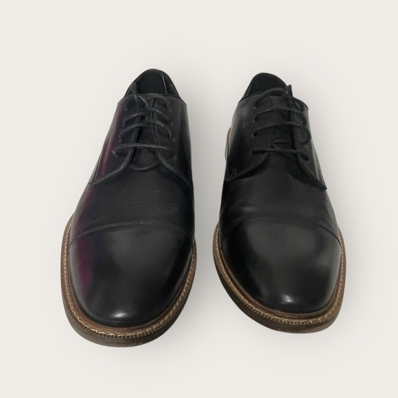 Vince Camuto‎ VY- Lamson Mens Black Leather Oxford Dress Shoes Size 9M main image 8